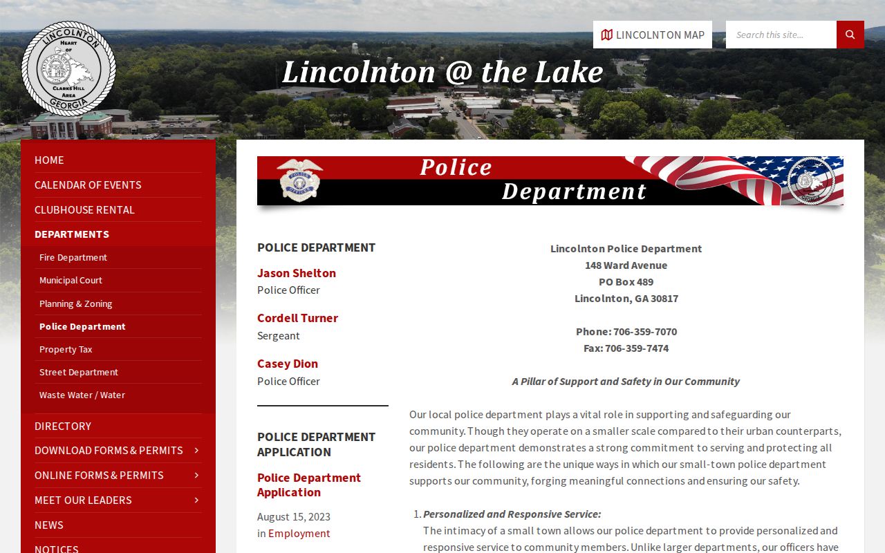 Lincoln County arrest lookup through Lincolnton Police