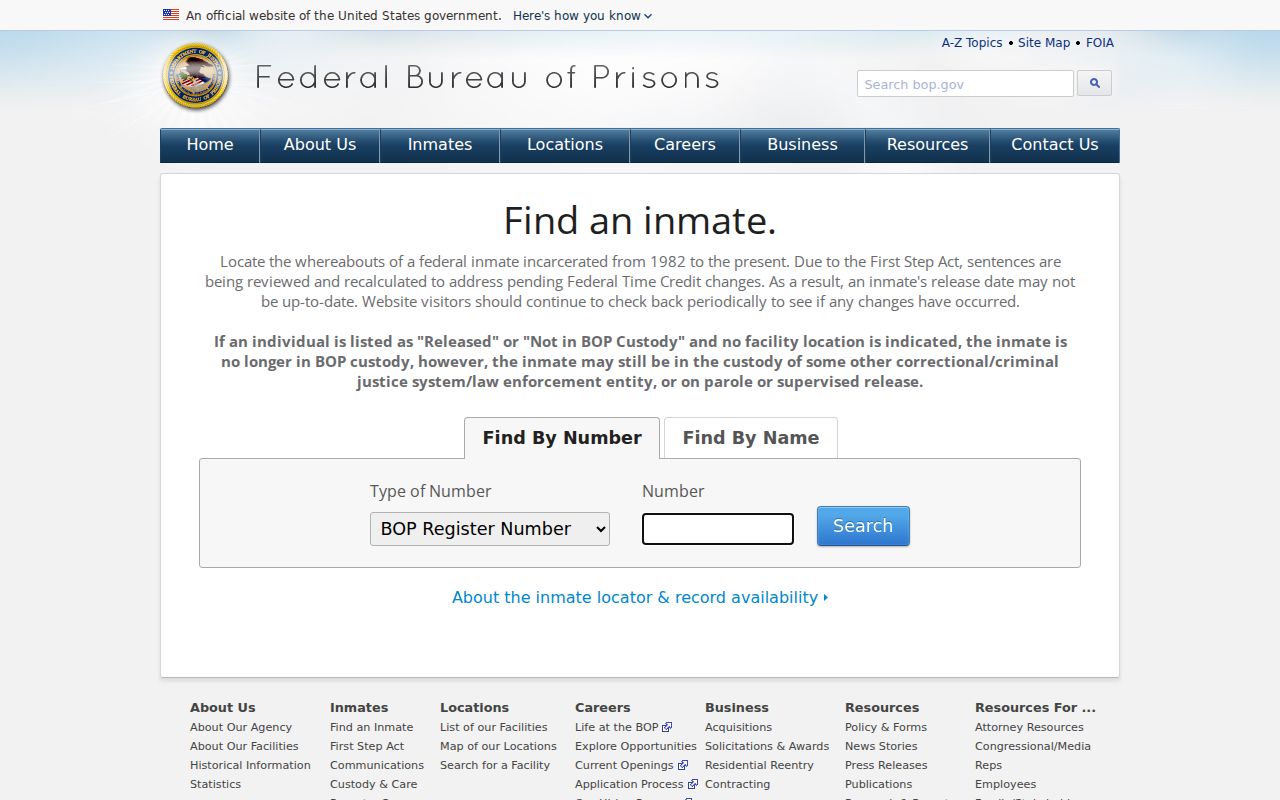 Lincoln County arrest lookup and federal inmate locator