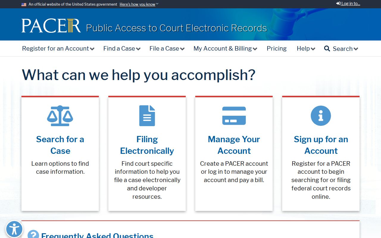 Lincoln County federal criminal court cases PACER access