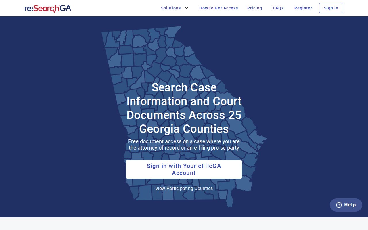 Lincoln County criminal court cases Georgia Courts Registry interface